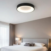 Plafoniera LED LIND Neagra Rotunda 48CM Lumina Rece Echivalent 300W
