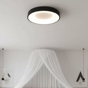 Plafoniera LED LIND Neagra Rotunda 38CM Lumina Rece Echivalent 250W