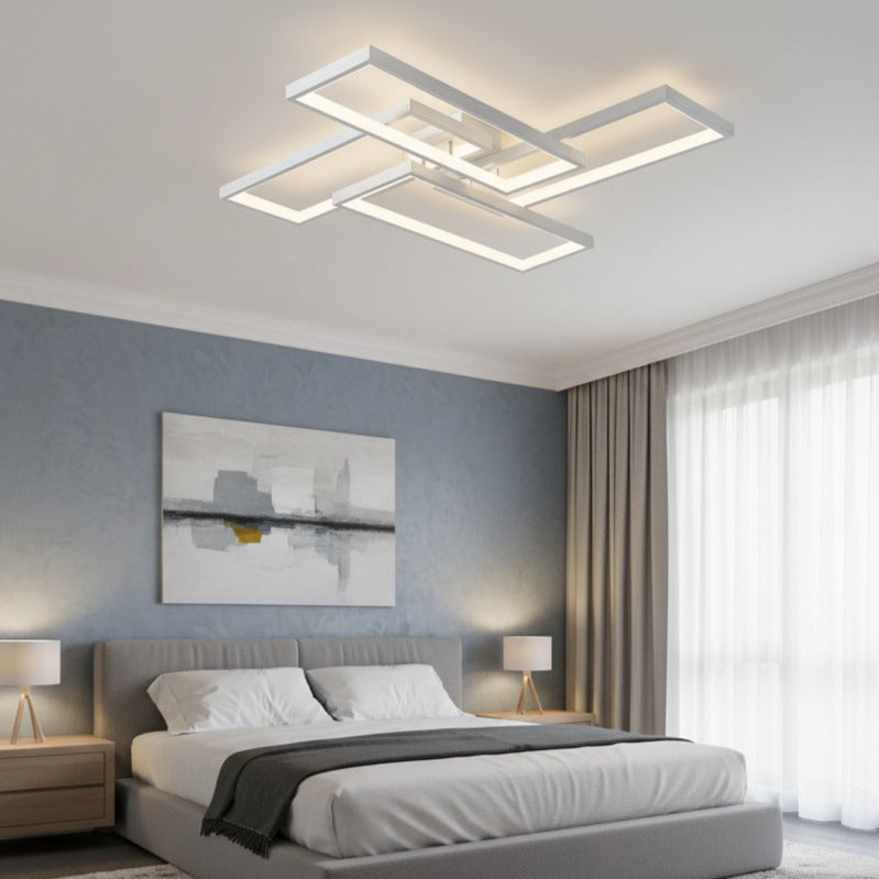 Lustra LED ZULE White Echivalent 750W Telecomanda