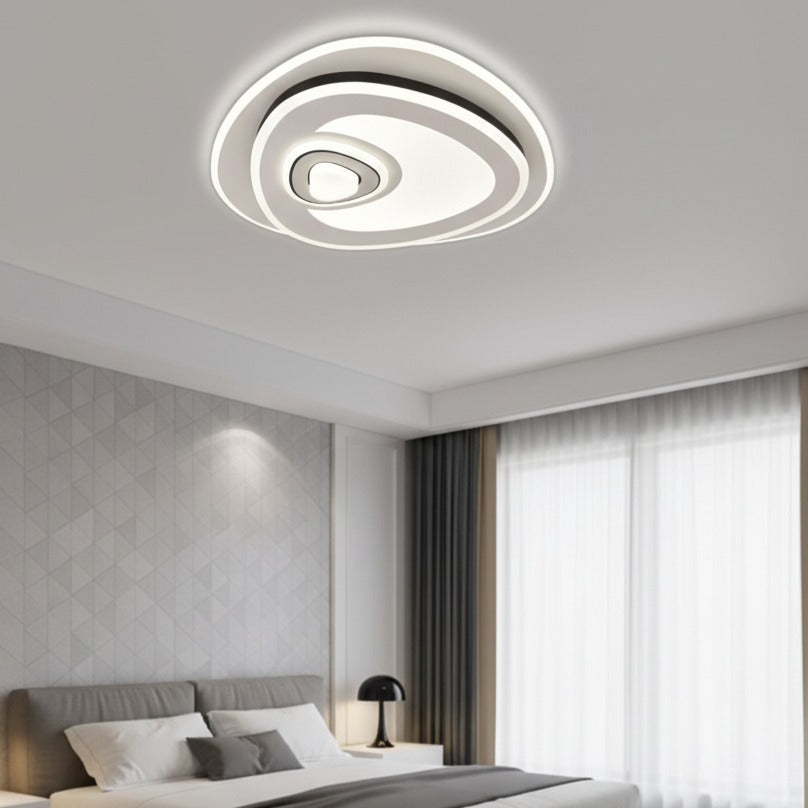 LUSTRA LED YURO Spiral White Echivalent 350W Telecomanda