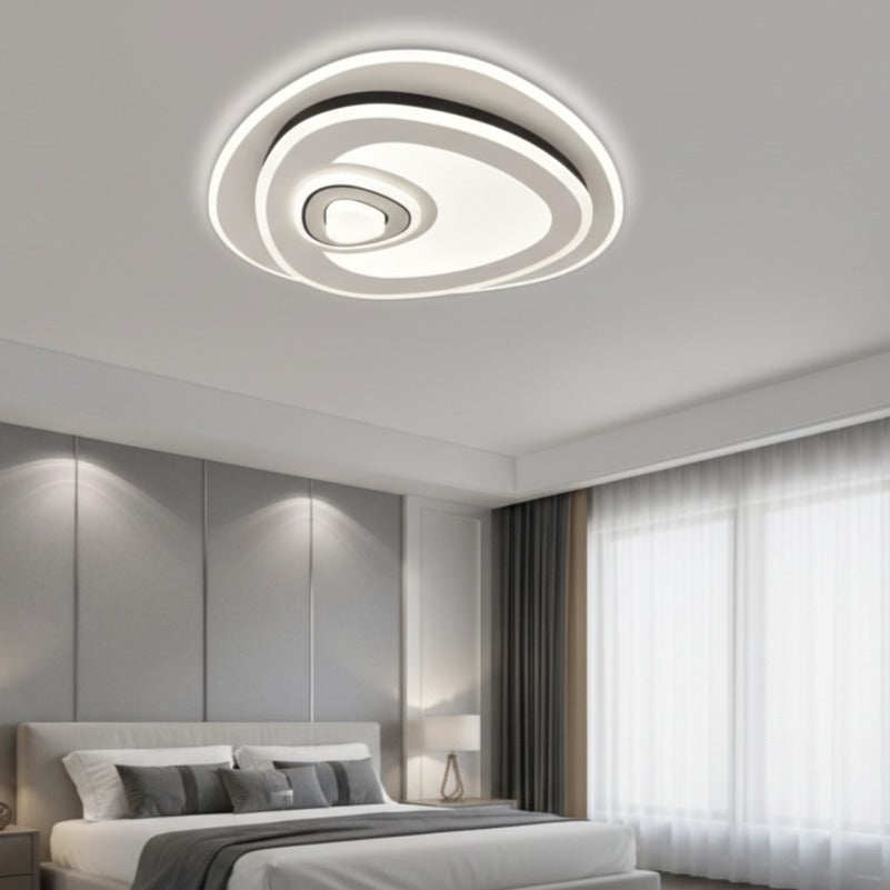 LUSTRA LED YURO Spiral White Echivalent 350W Telecomanda