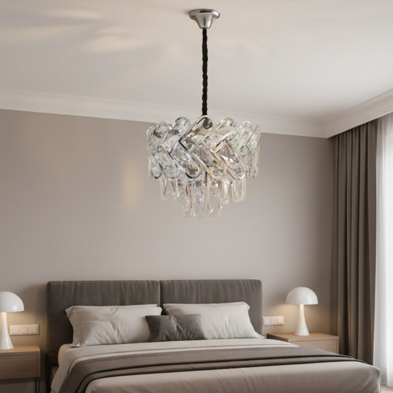 Candelabru Cristal DEVO Silver 30CM