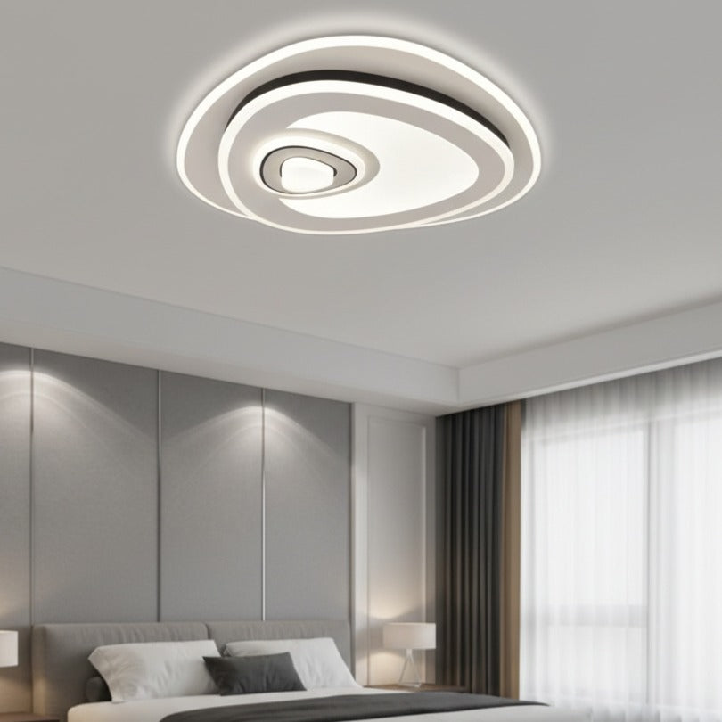 LUSTRA LED YURO Spiral White Echivalent 350W Telecomanda