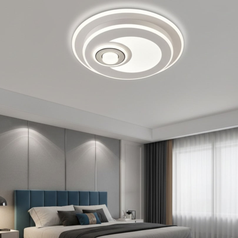 LUSTRA LED YURO Round White Echivalent 350W Telecomanda