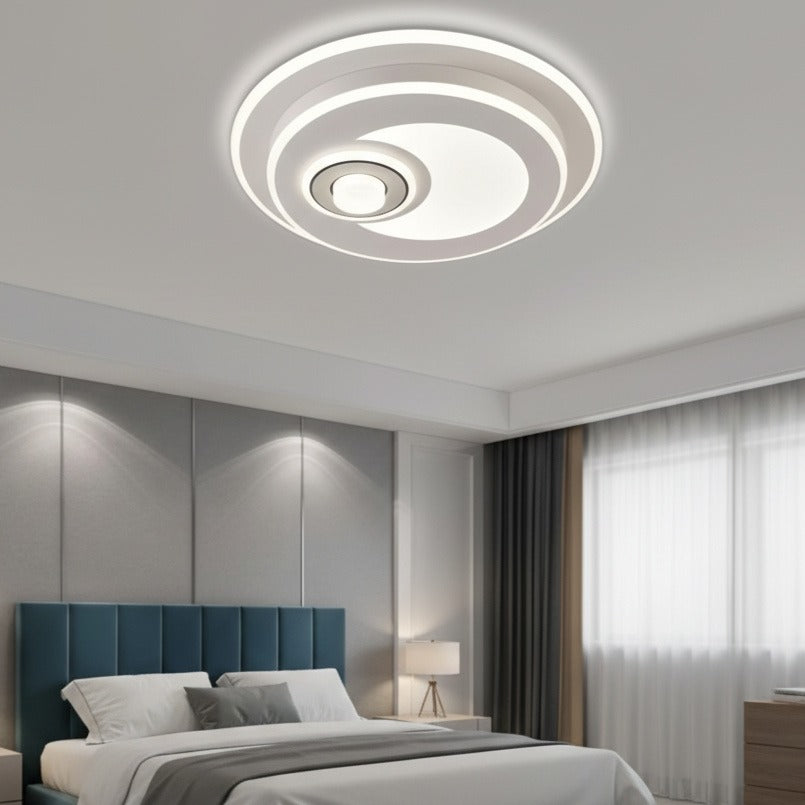 LUSTRA LED YURO Round White Echivalent 350W Telecomanda