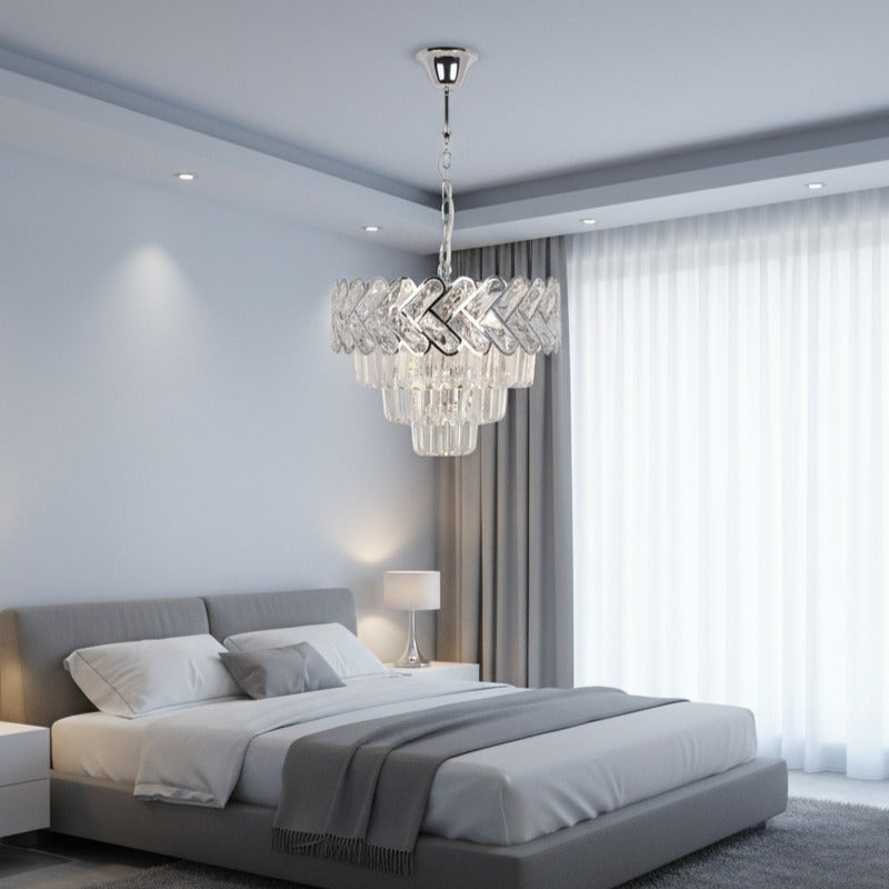 Candelabru Cristal DEVO Silver 40CM