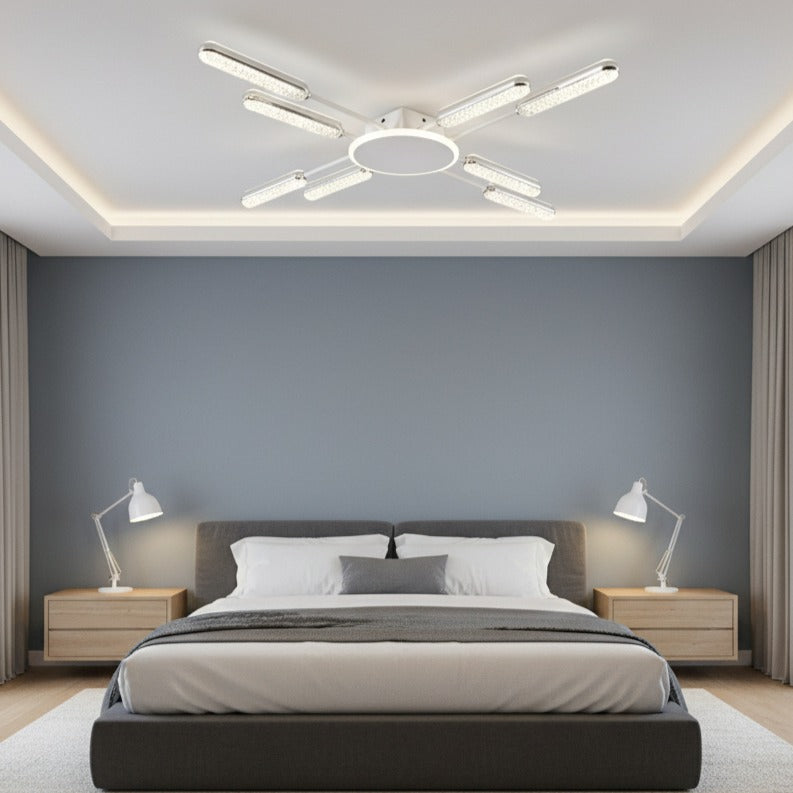 Lustra Mini XORA White Echivalent 650W Telecomanda