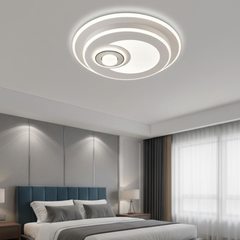 LUSTRA LED YURO Round White Echivalent 350W Telecomanda