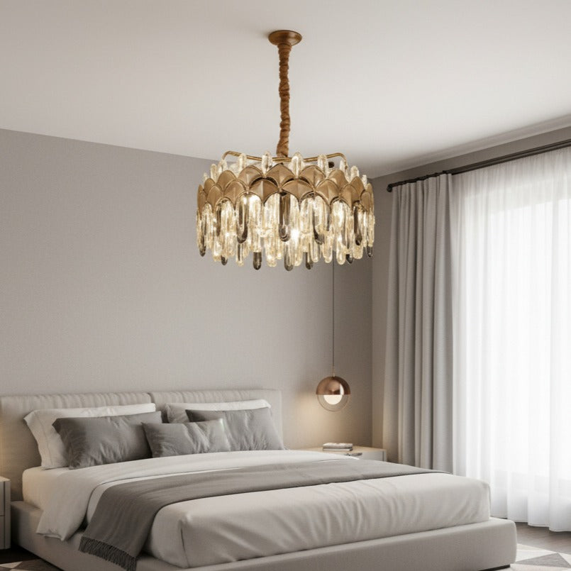 Candelabru LED Cristal FREGO Gold 40CM Echivalent 700W