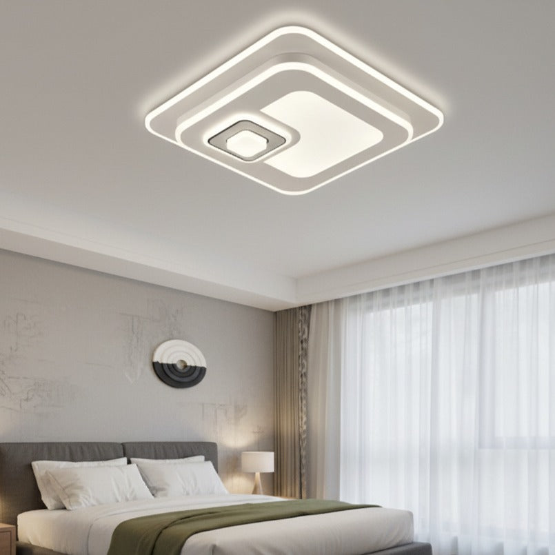 LUSTRA LED YURO Square White Echivalent 350W Telecomanda