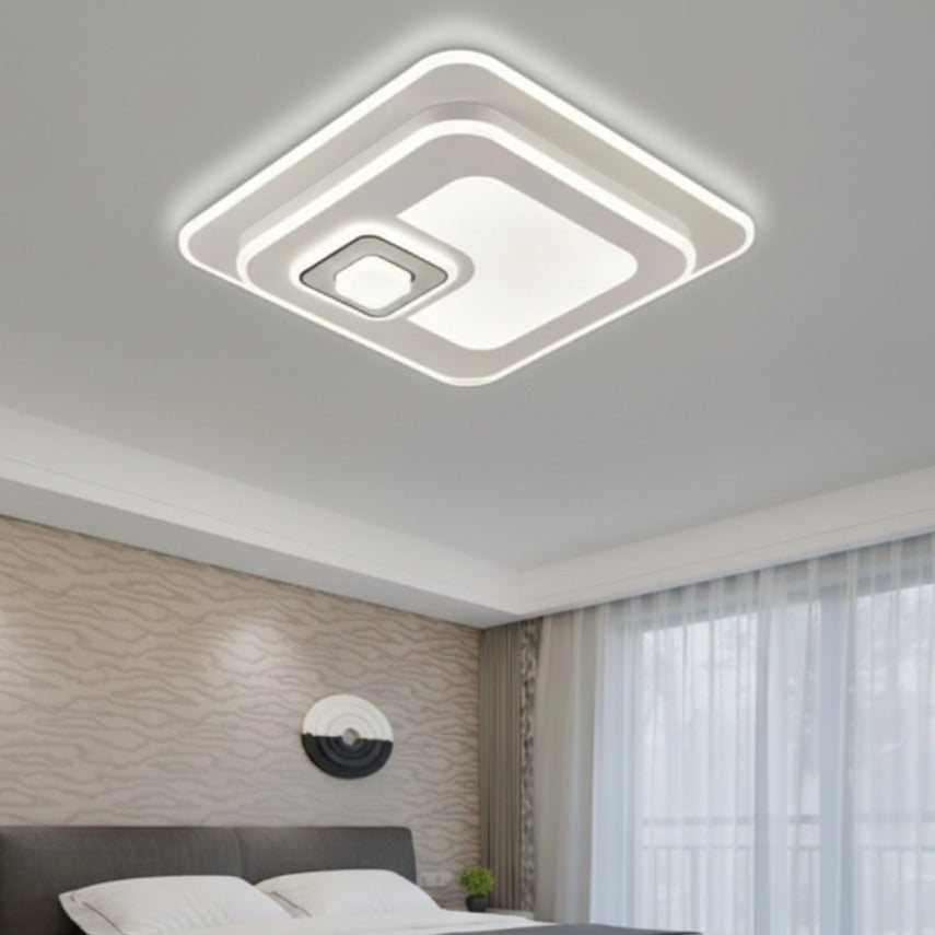 LUSTRA LED YURO Square White Echivalent 350W Telecomanda