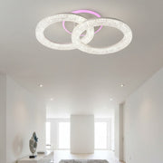 Lustra LED Sparkle 2 Circles RGB Echivalent 250W Telecomanda