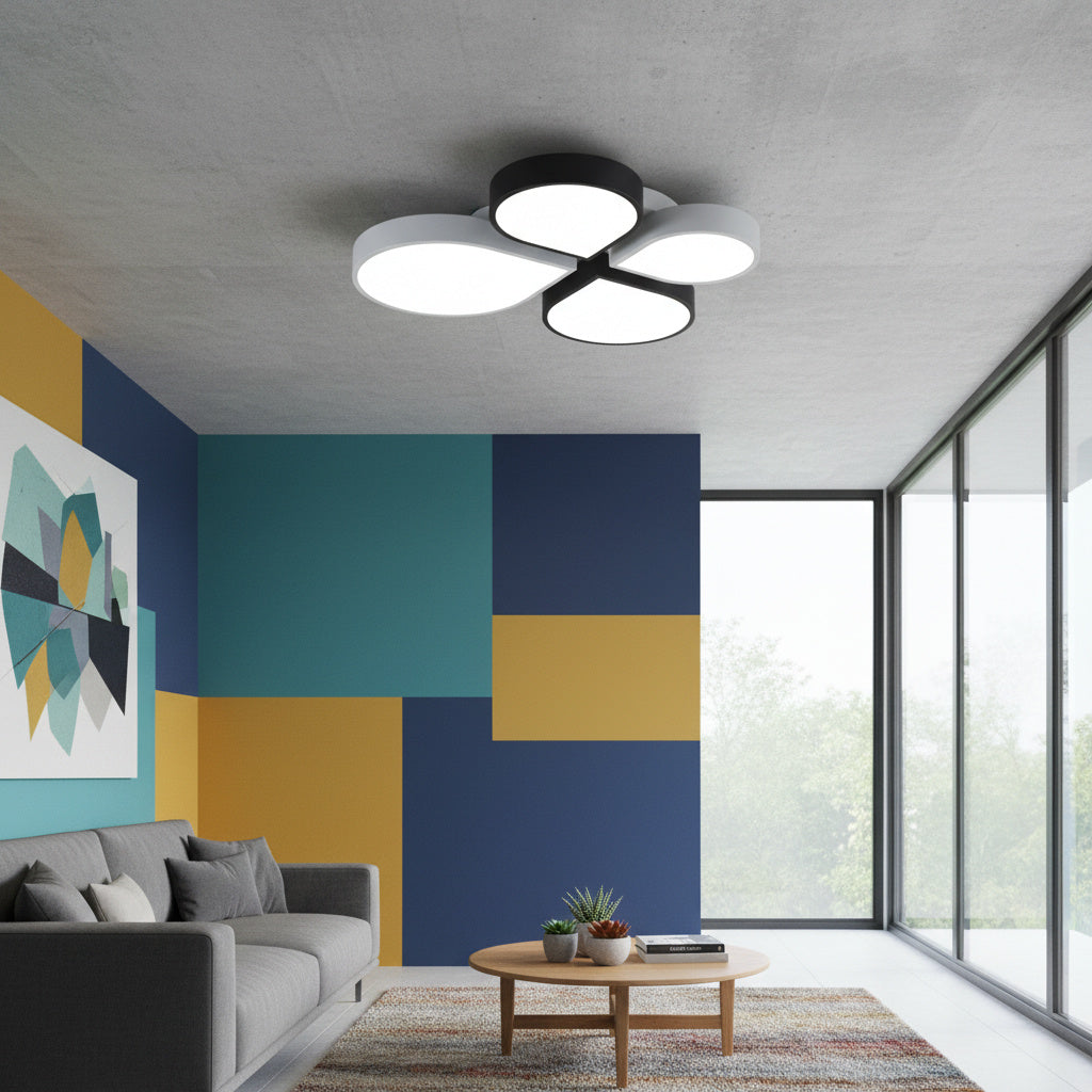 Lustra LED Cicek White & Black Echivalent 250W