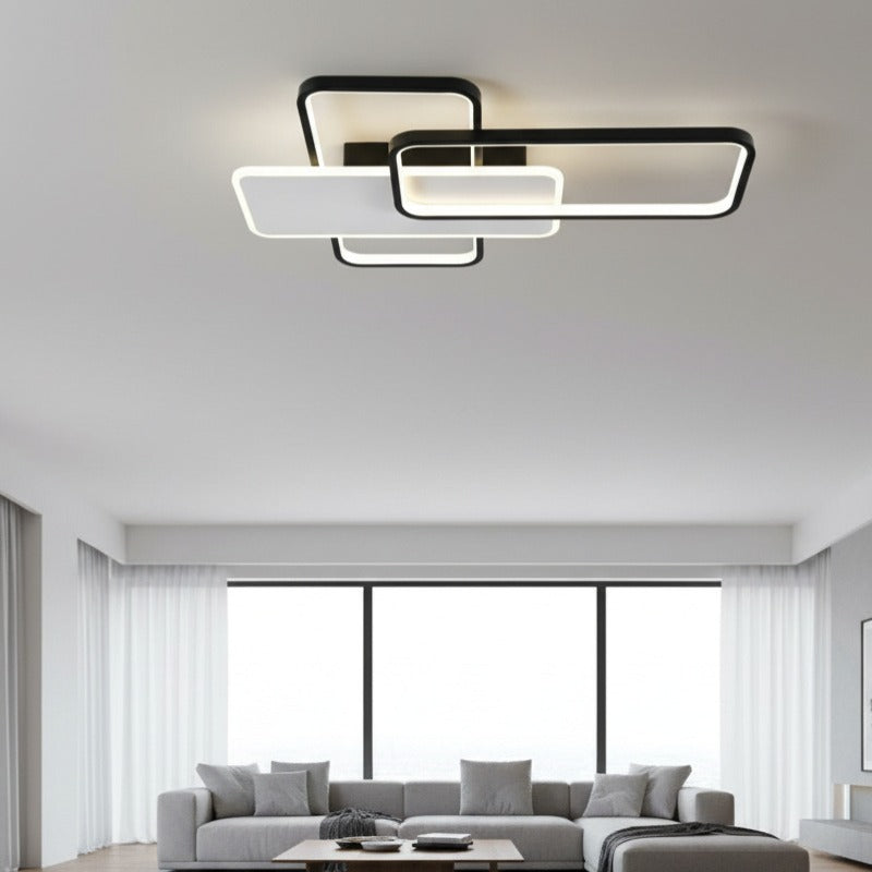 Lustra LED Black & White CLAGO Echivalent 600W Telecomanda