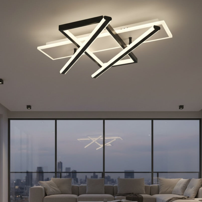 Lustra LED Black & White YOLLA Echivalent 700W Telecomanda