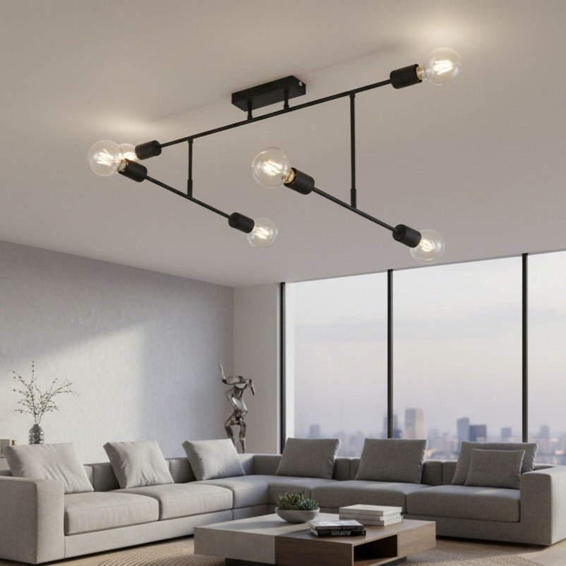 Lustra SERY Black 6xE27