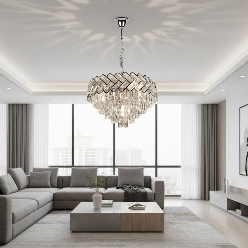 Candelabru Cristal DEVO Silver 50CM