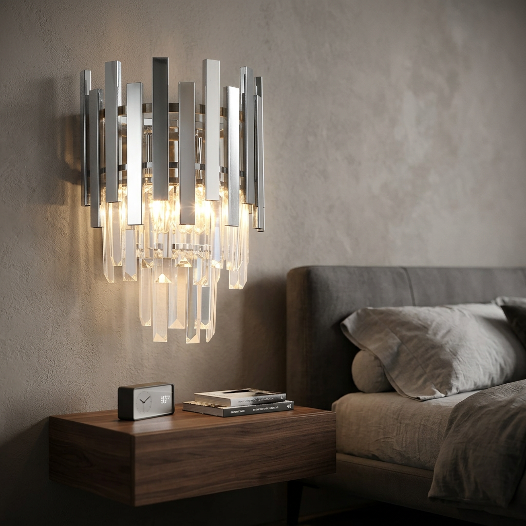 Aplica Cristal Aspen Silver Premium 2xE14
