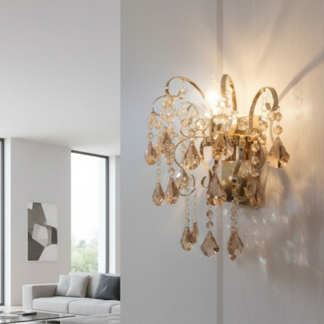 Aplica Perete Cristal MONACO Gold