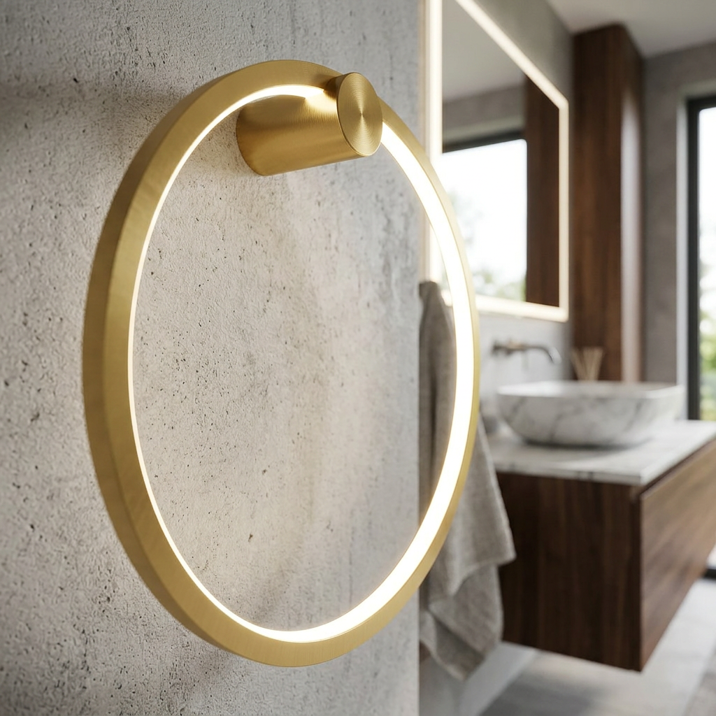 Aplica LED Perete Saturno Gold Premium IP44