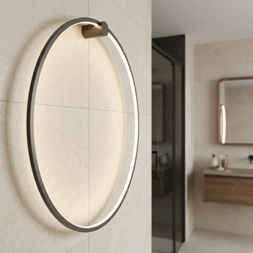 Aplica LED Perete Maxi Saturno Black Premium IP44