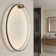 Aplica LED Perete Maxi Saturno Black Premium IP44