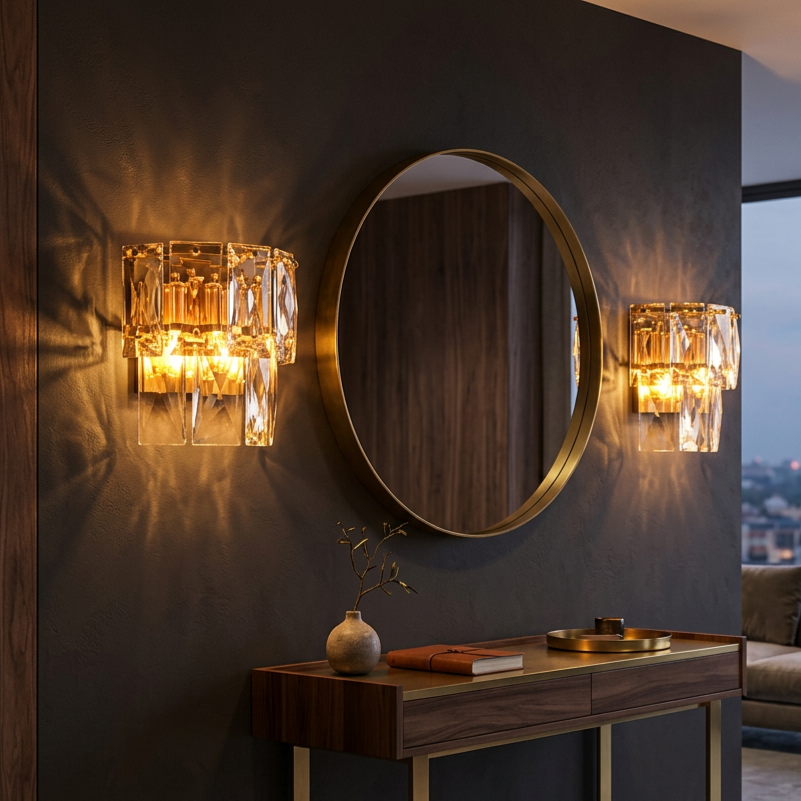 Aplica Cristal CHELSEA Gold Premium 2xE14