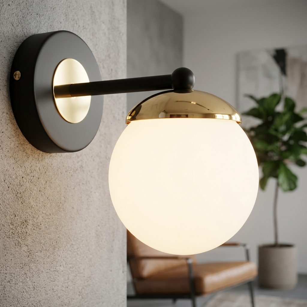 Aplica Perete Sparta Black & Gold Premium