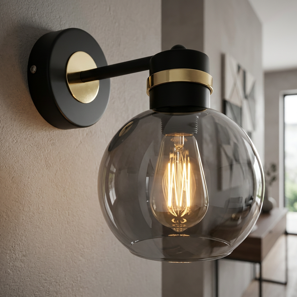 Aplica Perete Omega Black & Gold Premium