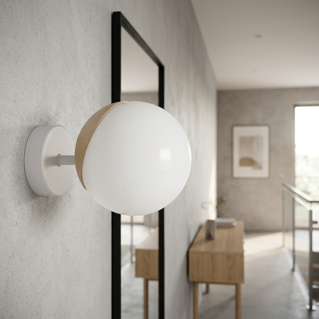 Aplica Sfera Wood Silver Premium