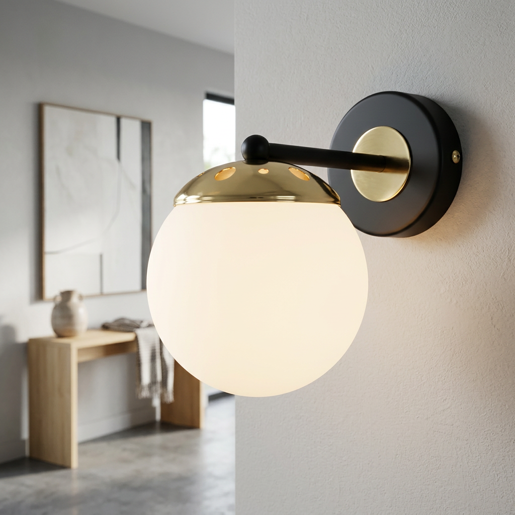 Aplica Perete Sparta Black & Gold Premium