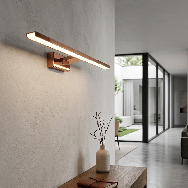 Aplica LED Perete Shine Rose Gold Premium IP44