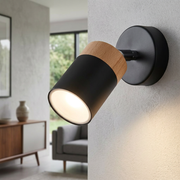 Aplica Joker Black Wood Premium cu Spot Reglabil