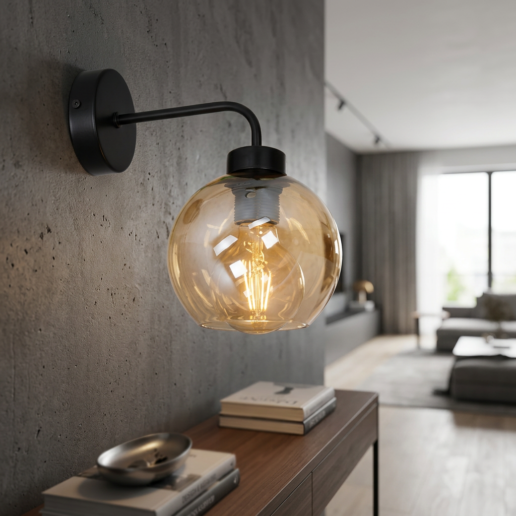 Aplica Perete Sofia Amber Black Premium