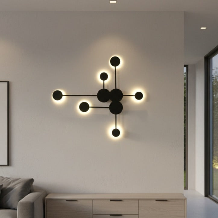 Aplica LED VIEZZA Black Echivalent 350W Telecomanda