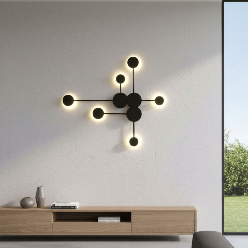 Aplica LED VIEZZA Black Echivalent 350W Telecomanda