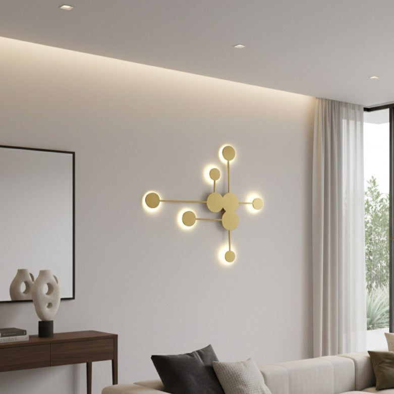 Aplica LED VIEZZA Gold Echivalent 350W Telecomanda