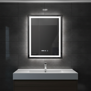 Oglinda LED FIGRO 60x80CM Functie Dezaburire, Ceas, Touch, 3 Lumini