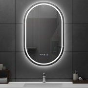 Oglinda LED VIONNA 50x80CM Functie Dezaburire, Ceas, Touch, 3 Lumini