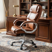 Scaun de Birou Reglabil Boc-325 Piele Ecologica Maro