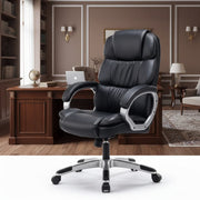 Scaun de Birou Reglabil BOC-325 Piele Ecologica Negru