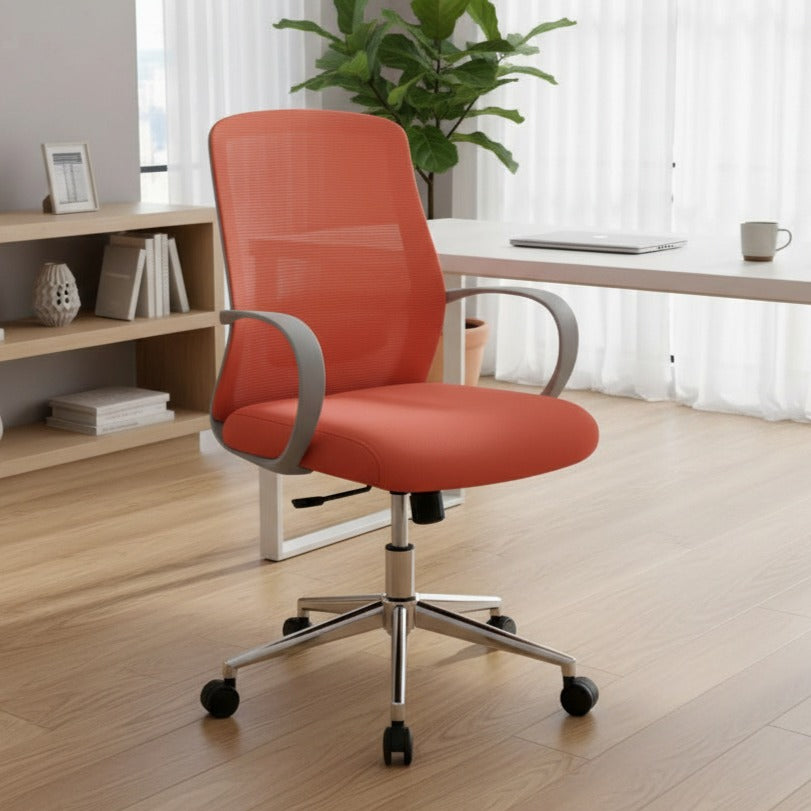 Scaun de Birou Reglabil Ergonomic 8100L Roz