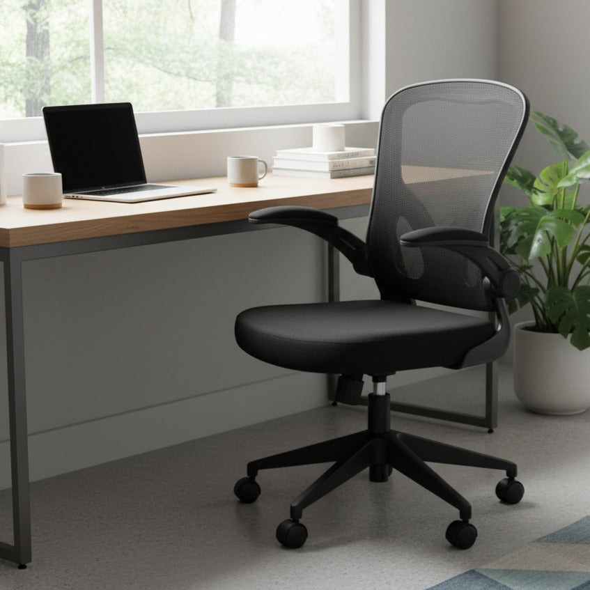 Scaun de Birou Reglabil BOC-116 Negru