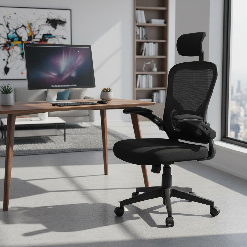 Scaun de Birou Reglabil BOC-210 Negru