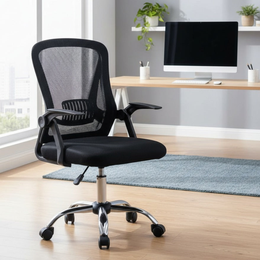 Scaun de Birou Reglabil BOC-101 Negru