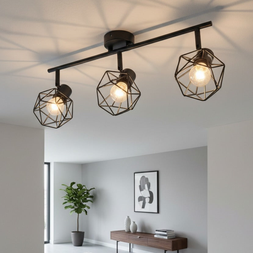 Lustra ONZY Black cu 3 Spoturi