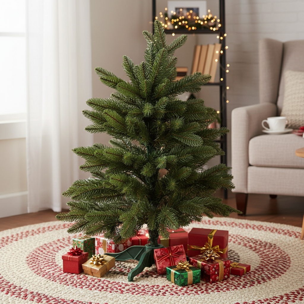 Brad Artificial de Craciun 3D Mini Premium H60xD45CM