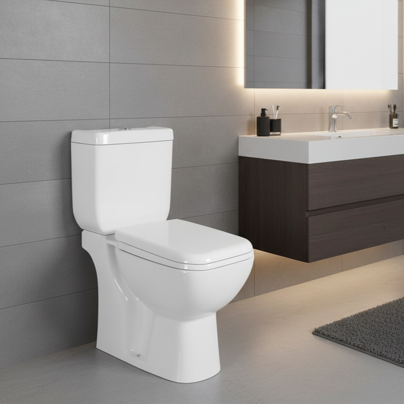 Toaleta Clasica Vela White 67 x 37 x 82 CM