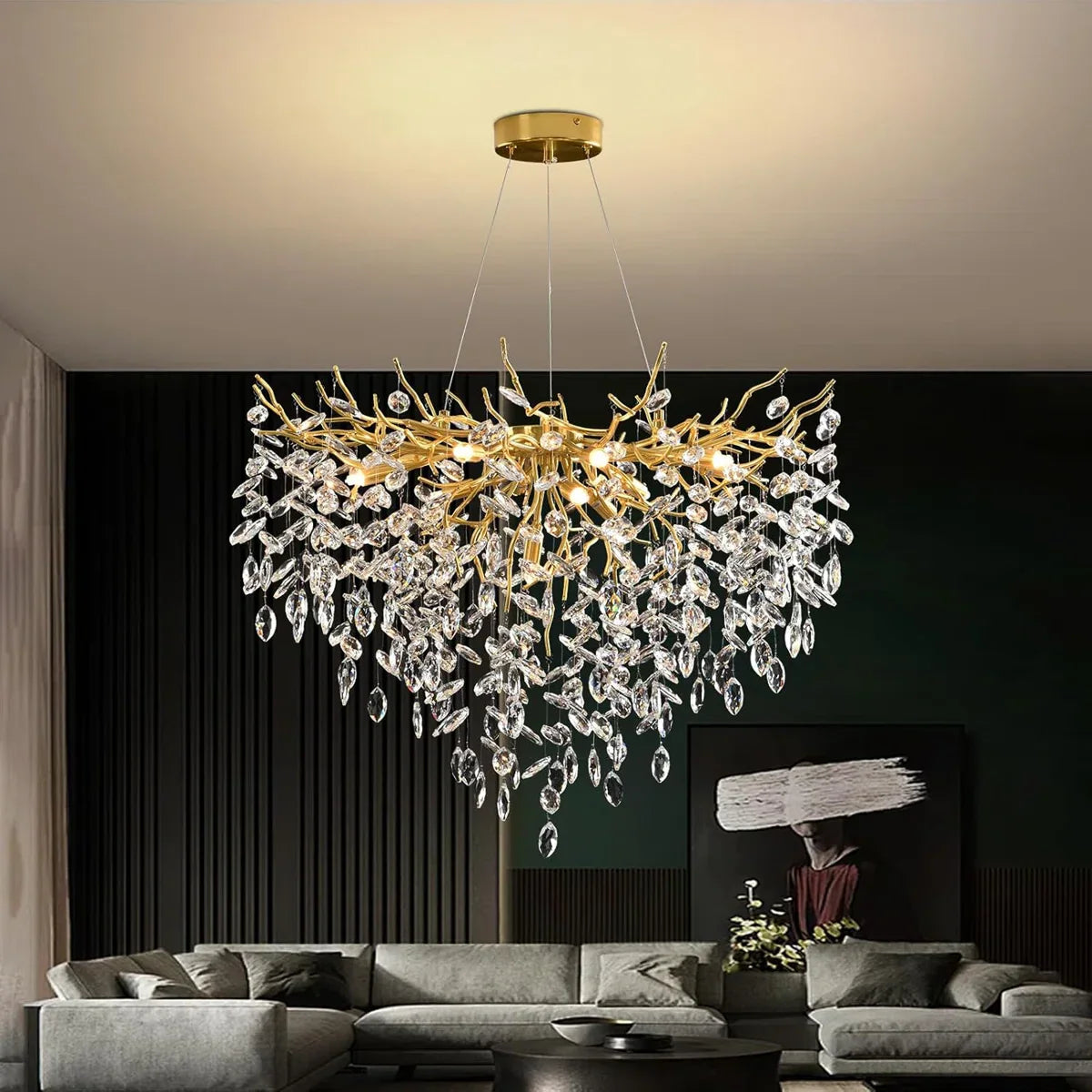 Candelabru Cristal LUXURY Golden Klara