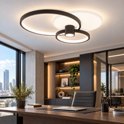 Lustra LED Horus RINGS Black+White 4550lm CCT
